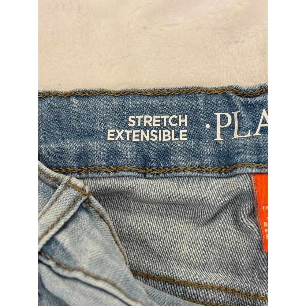 The Childrens Place Boys Straight Jeans Light Wash Husky Size 14 Stretch Denim